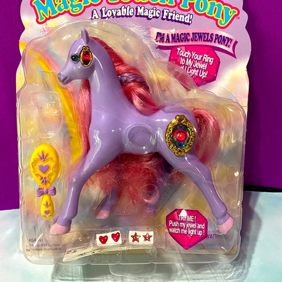 MAGIC TOUCH PONY VINTAGE 90s MAGIC JEWELS PONY SHANNON JEWELS LIGHT UP & BLINK - Picture 10 of 16
